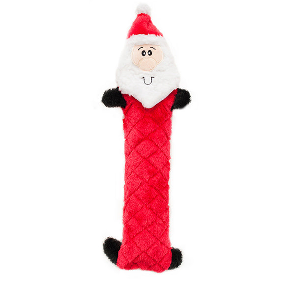 ZippyPaws Holiday Jigglerz® Santa Plush Dog Toy