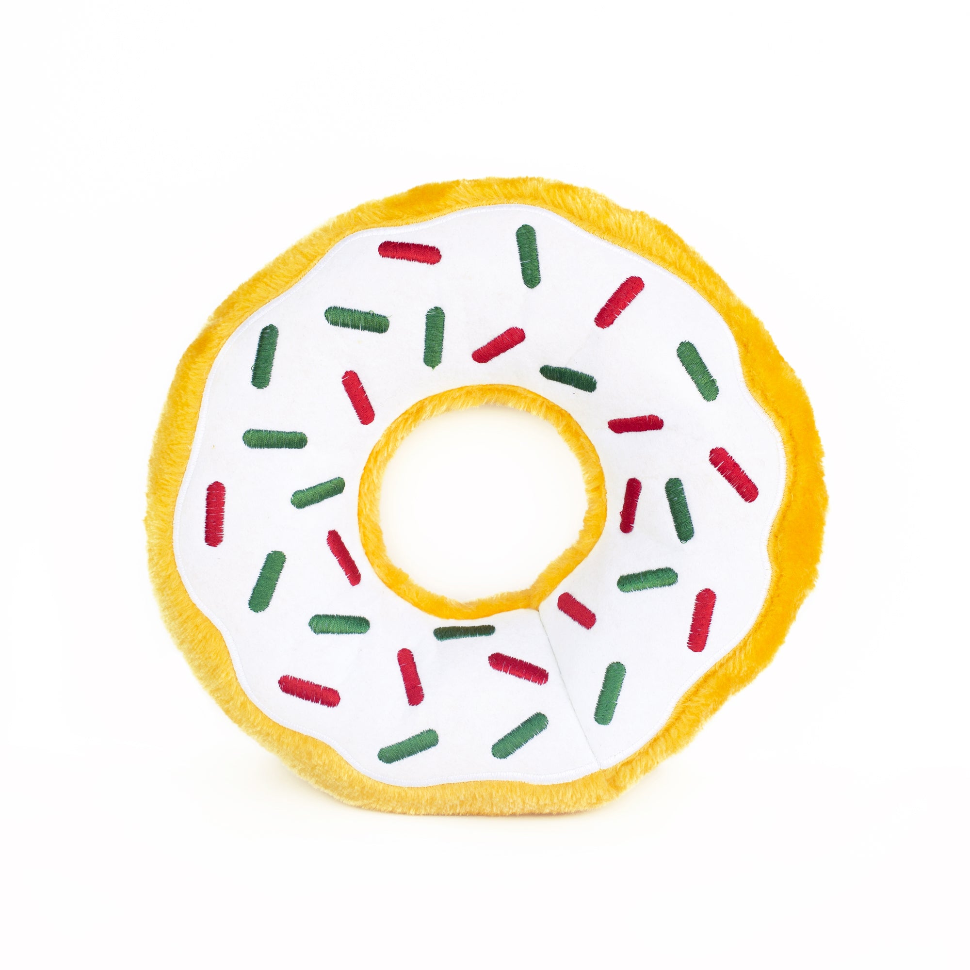 ZippyPaws Jumbo Donutz Peppermint Plush Dog Toy