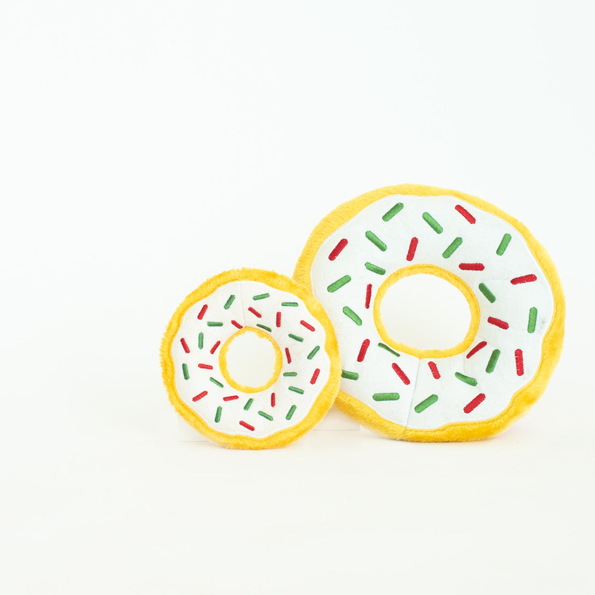 ZippyPaws Jumbo Donutz Peppermint Plush Dog Toy