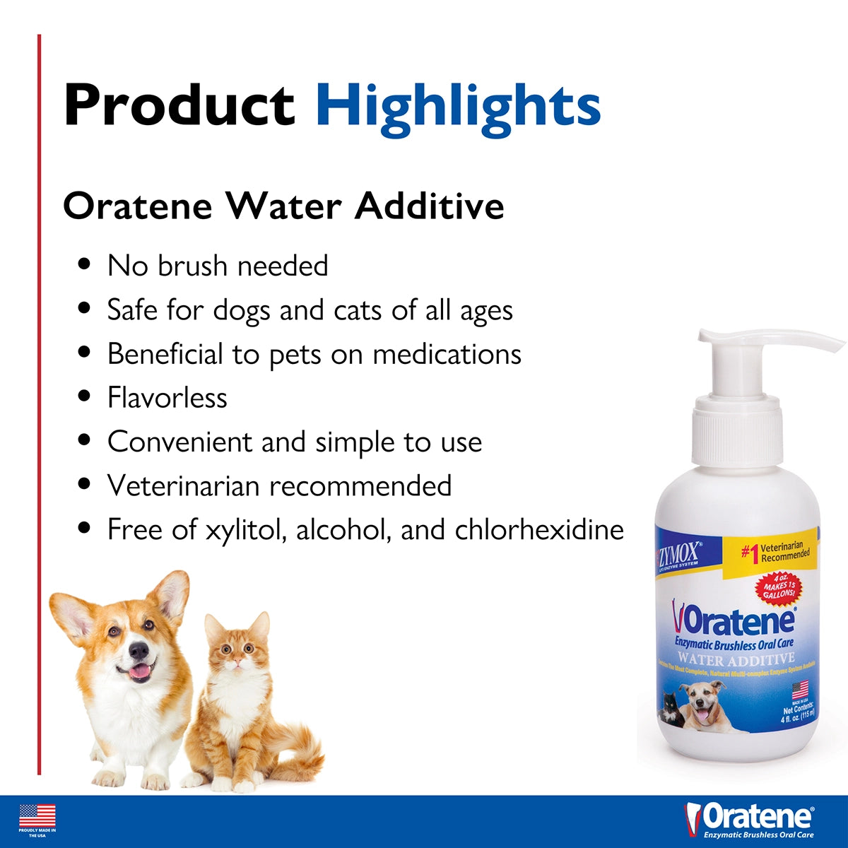 Oratene Water Additive - 4 oz. bottle