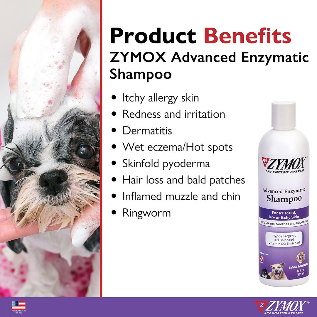 Zymox Advanced Enzymatic Shampoo 12oz