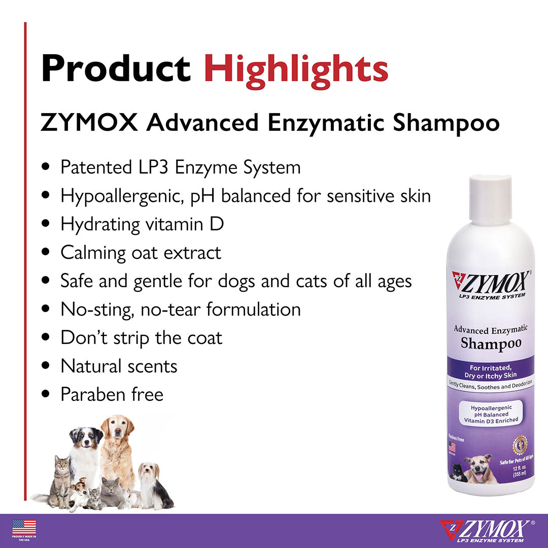 Zymox Advanced Enzymatic Shampoo 12oz