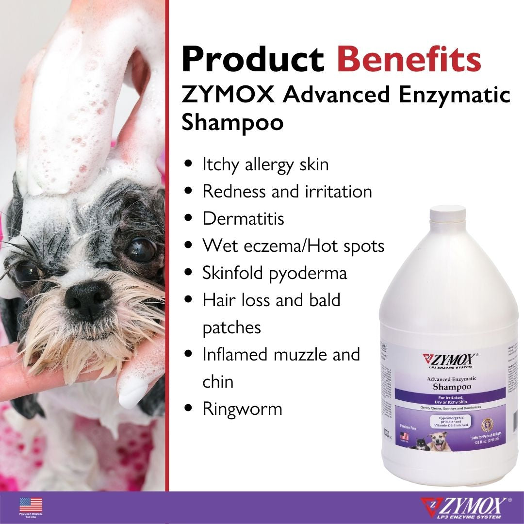 Zymox Advanced Enzymatic Shampoo - 1 gallon