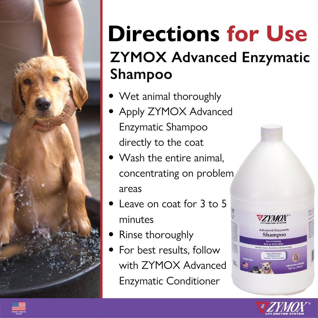 Zymox Advanced Enzymatic Shampoo - 1 gallon