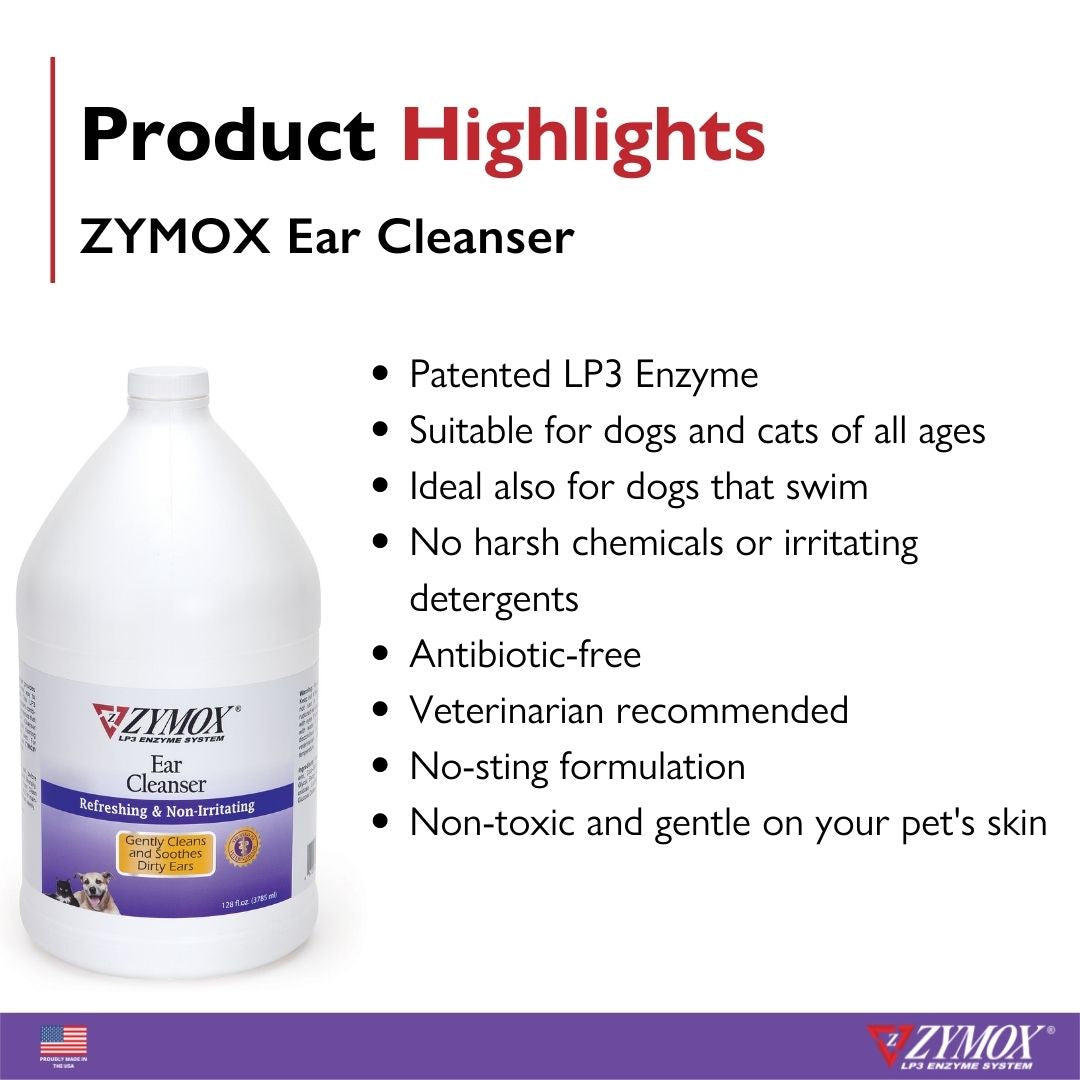 Zymox Ear Cleanser Gallon 128oz