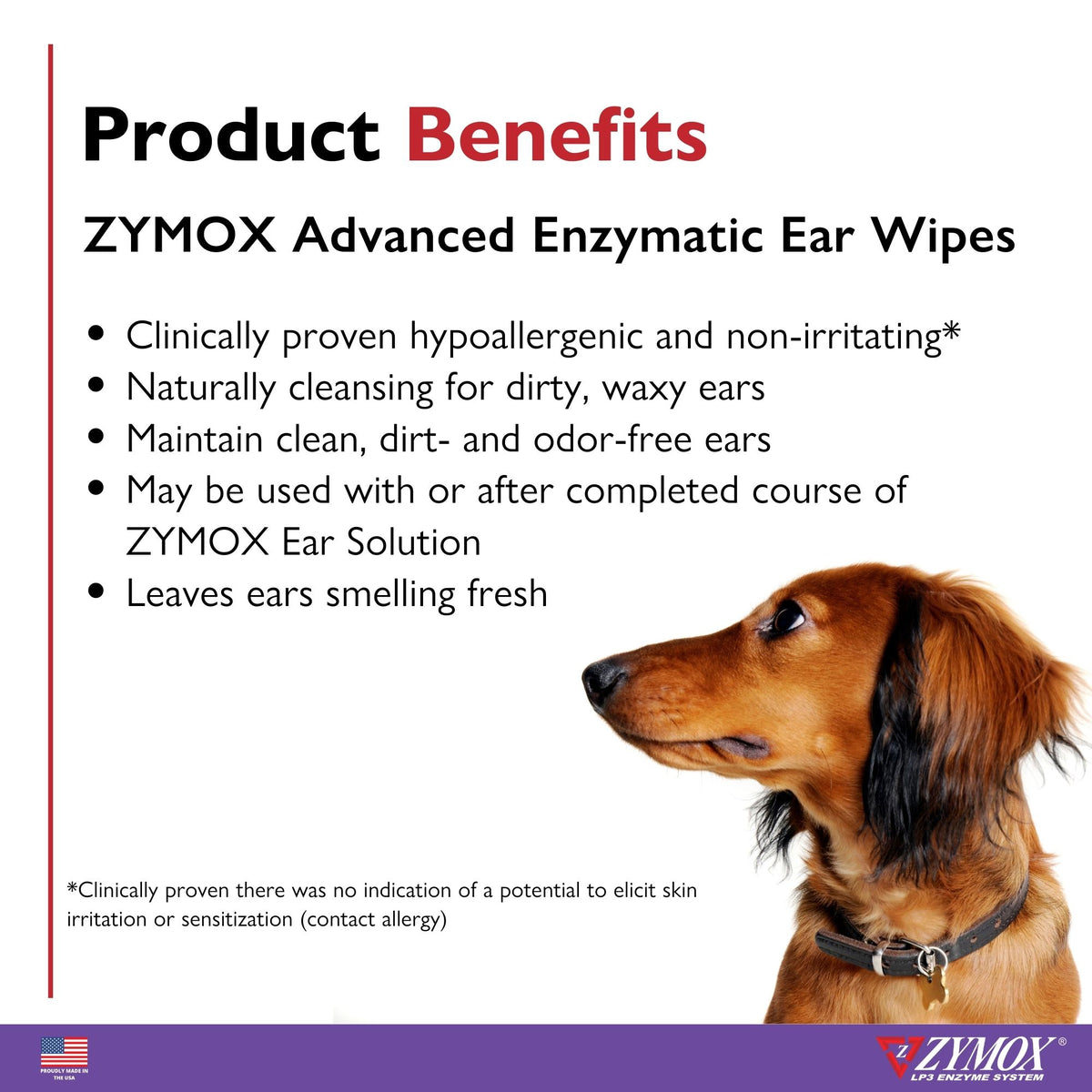 Zymox Advanced Enzymatic Ear Wipes - 6 oz. Jar (100ct)