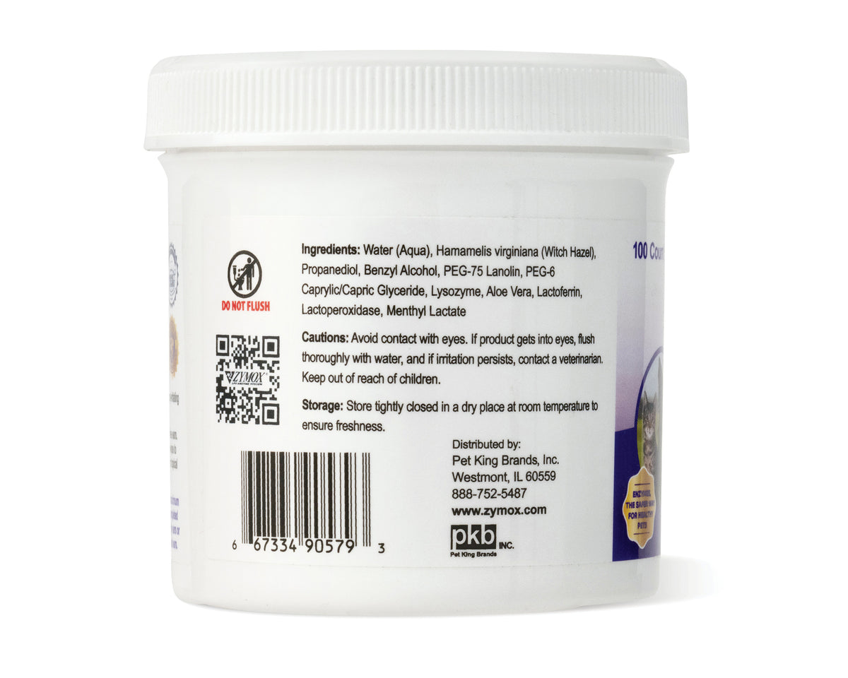 Zymox Advanced Enzymatic Ear Wipes - 6 oz. Jar (100ct)
