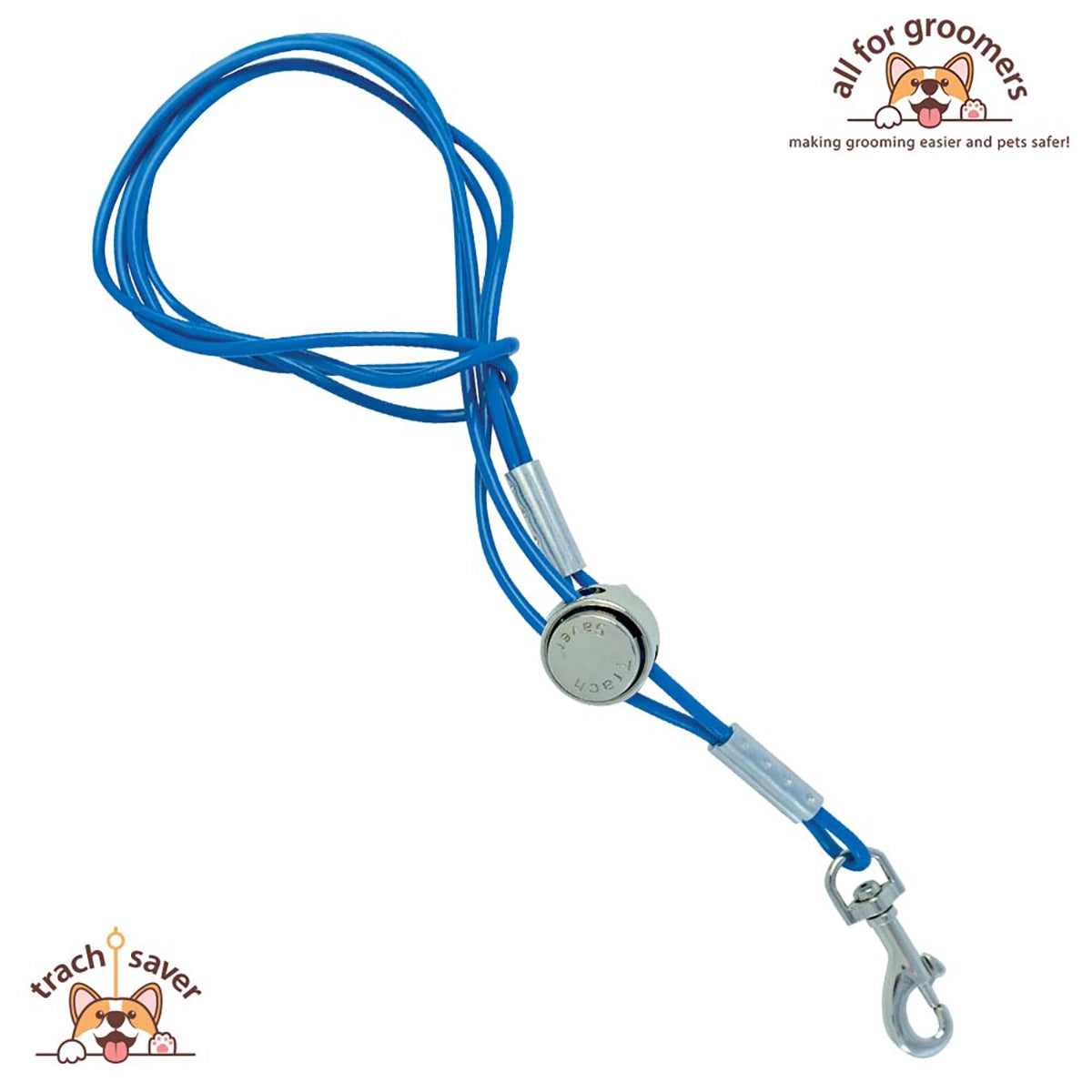 All For Groomers Blue Vinyl Trach Saver Small