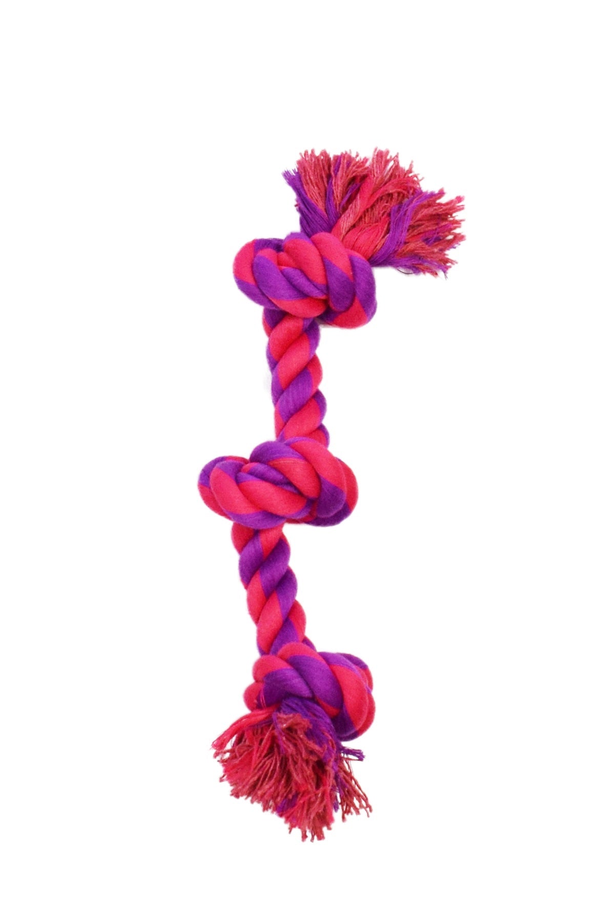 Amazing Pet Products 3 Knot Bone Purple / Magenta 10"