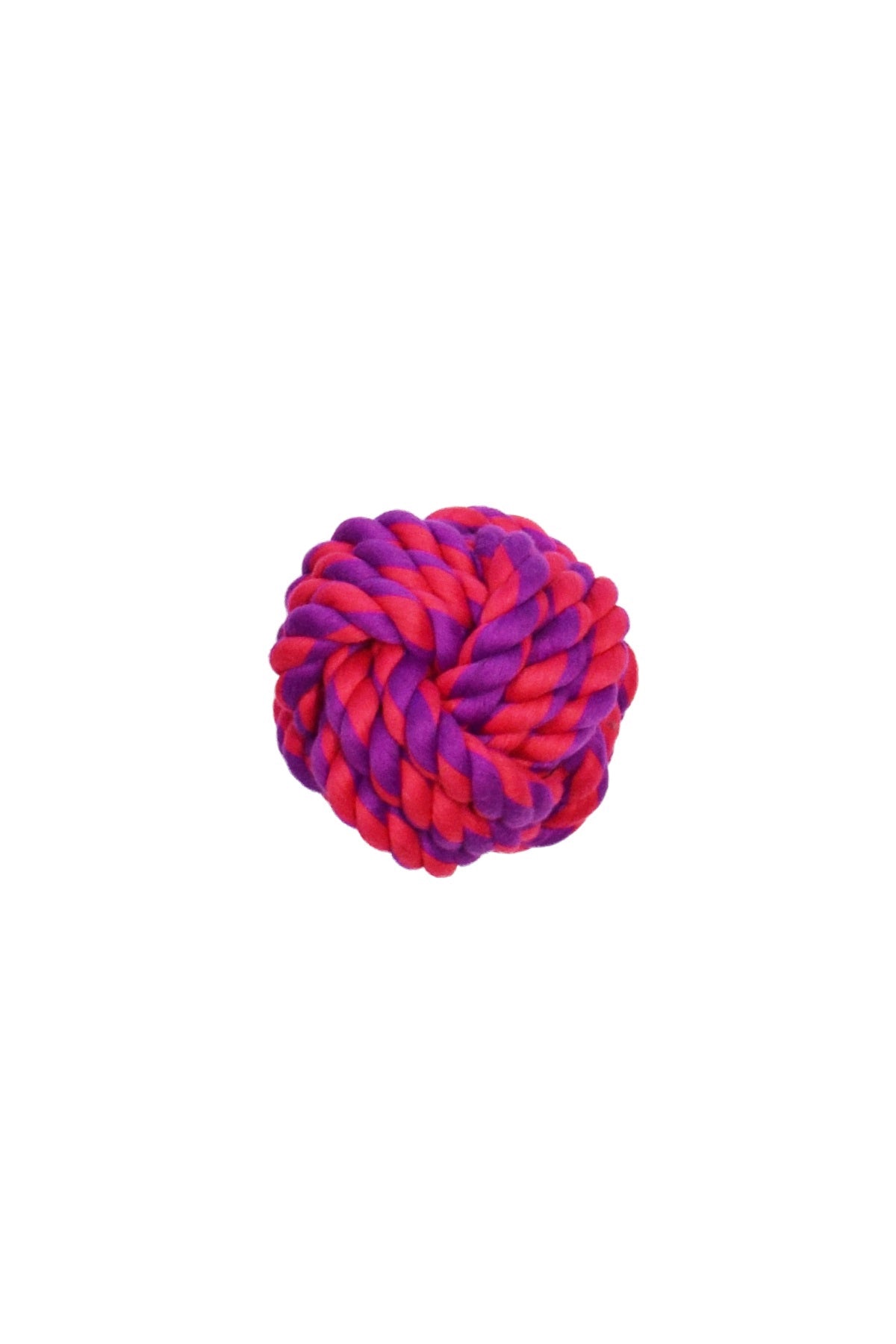 Amazing Pet Products Rope Ball Purple / Magenta 4"