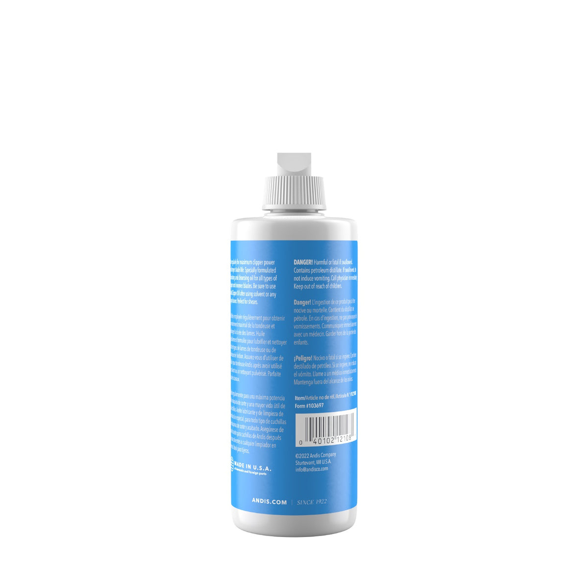 Andis Clipper Oil - Individual Bottle (4 oz)