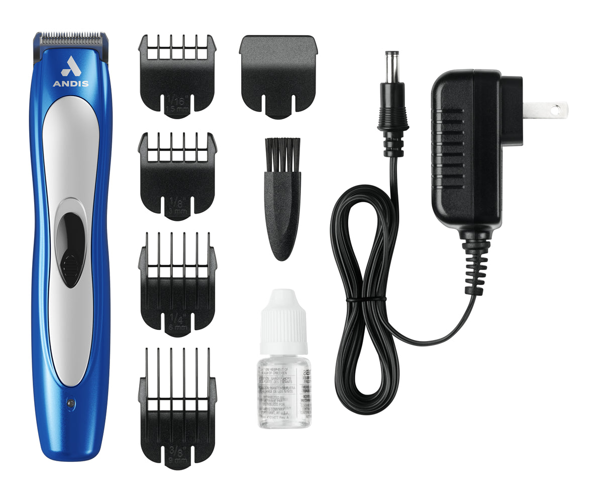 Andis BTF3- ProClip™ Ion Cord/Cordless Trimmer - Blue/Silver - VBL