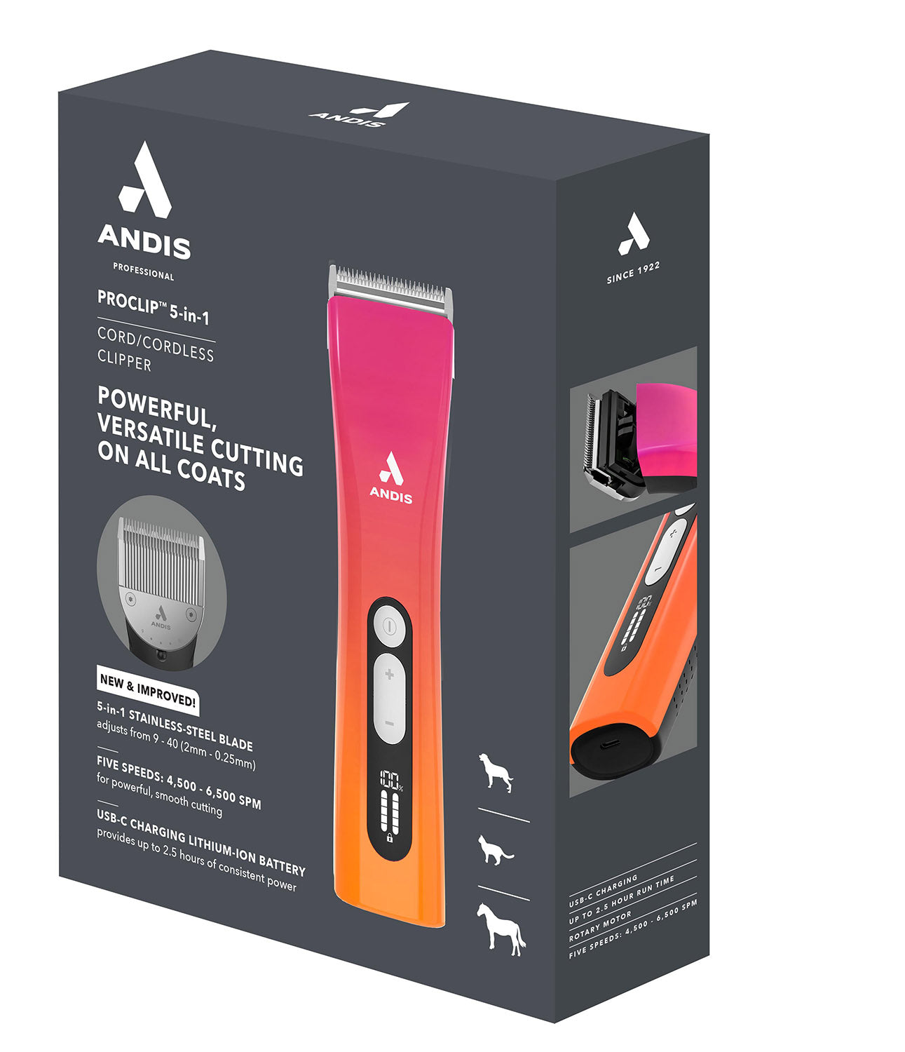 Andis ProClip™ 5-in-1 Clipper - Sunset