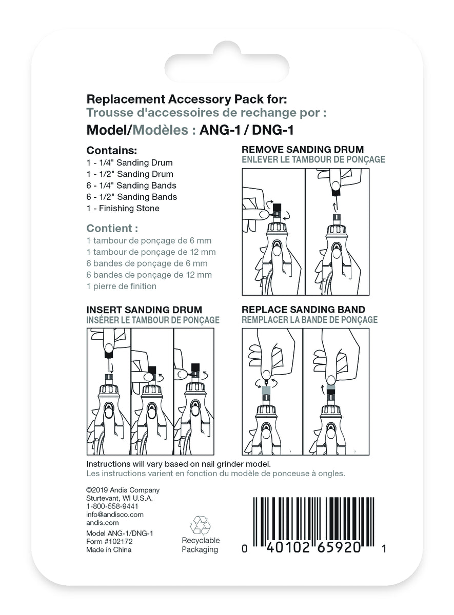 Andis ANG1,DNG1-Nail Grinder Replacement Accessory Pack