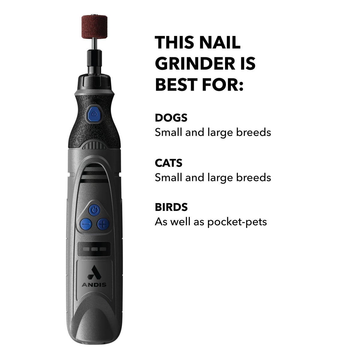 Andis DNG-1- Cordless Nail Grinder 6-Speed - VBL
