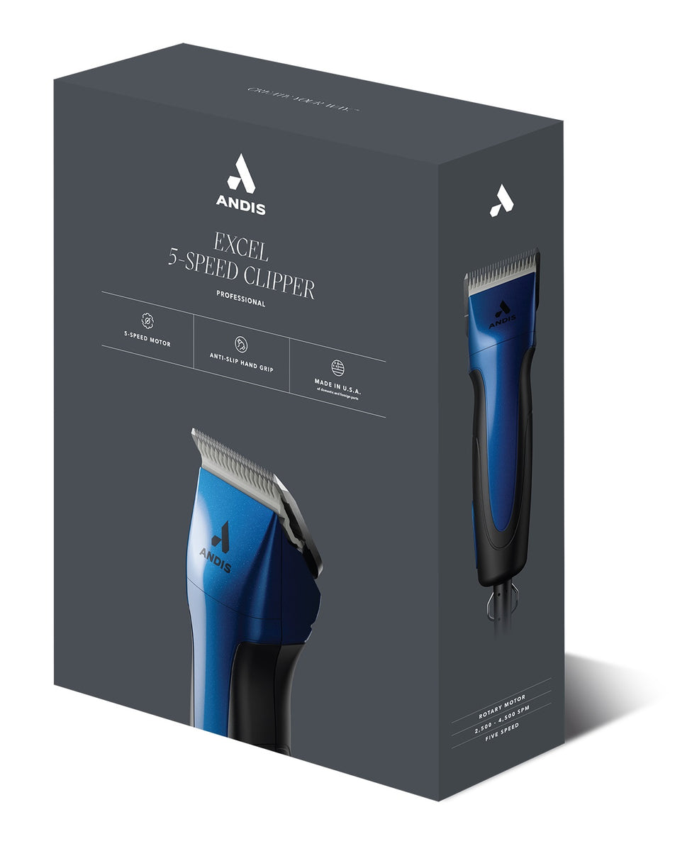 Andis SMC-Excel 5-Speed+ Detachable Blade - Indigo Blue - VBL