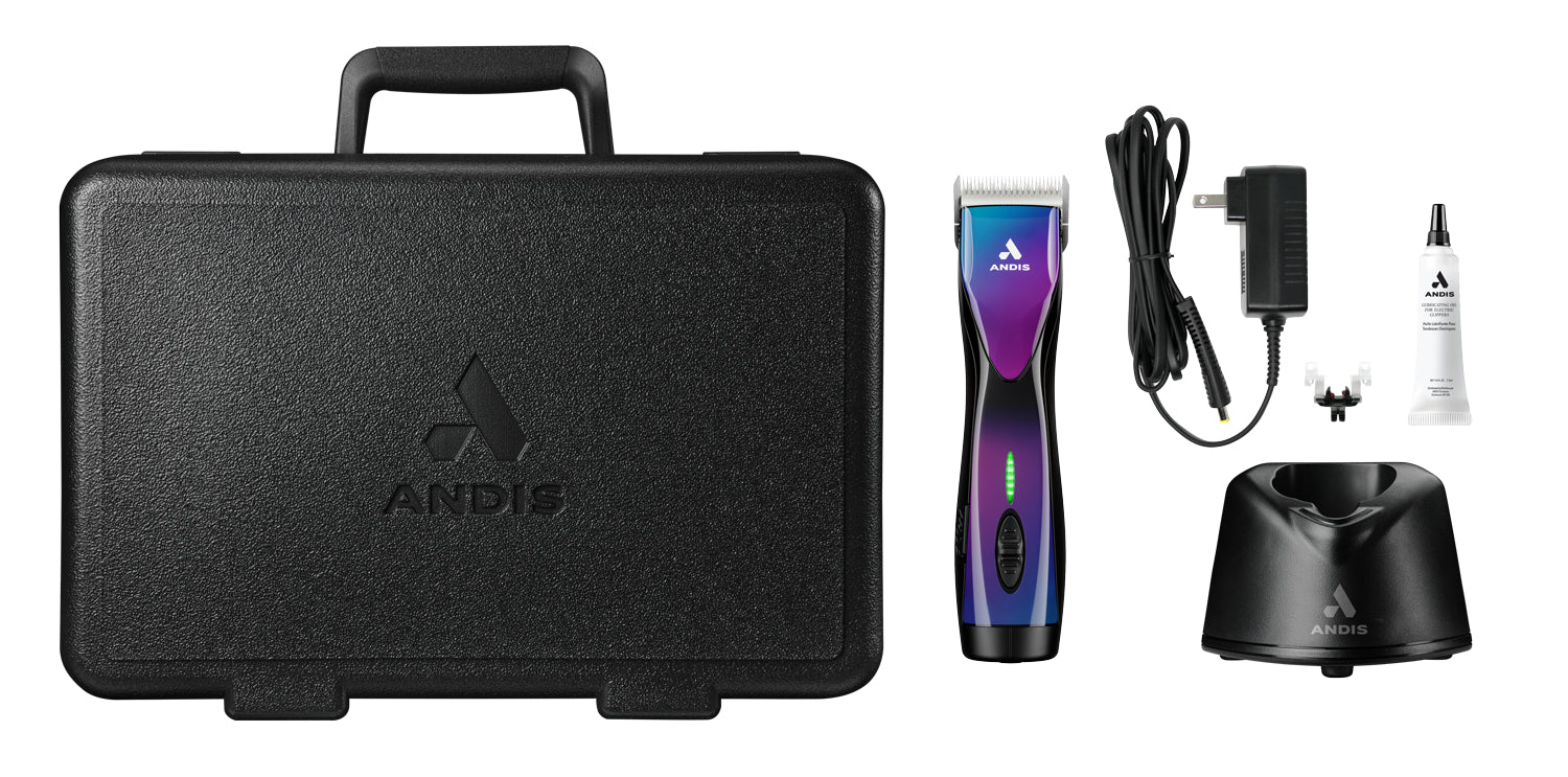 Andis Pulse ZR® II 5-Speed Cordless Detachable Blade w/CE 10 Blade - Purple Galaxy