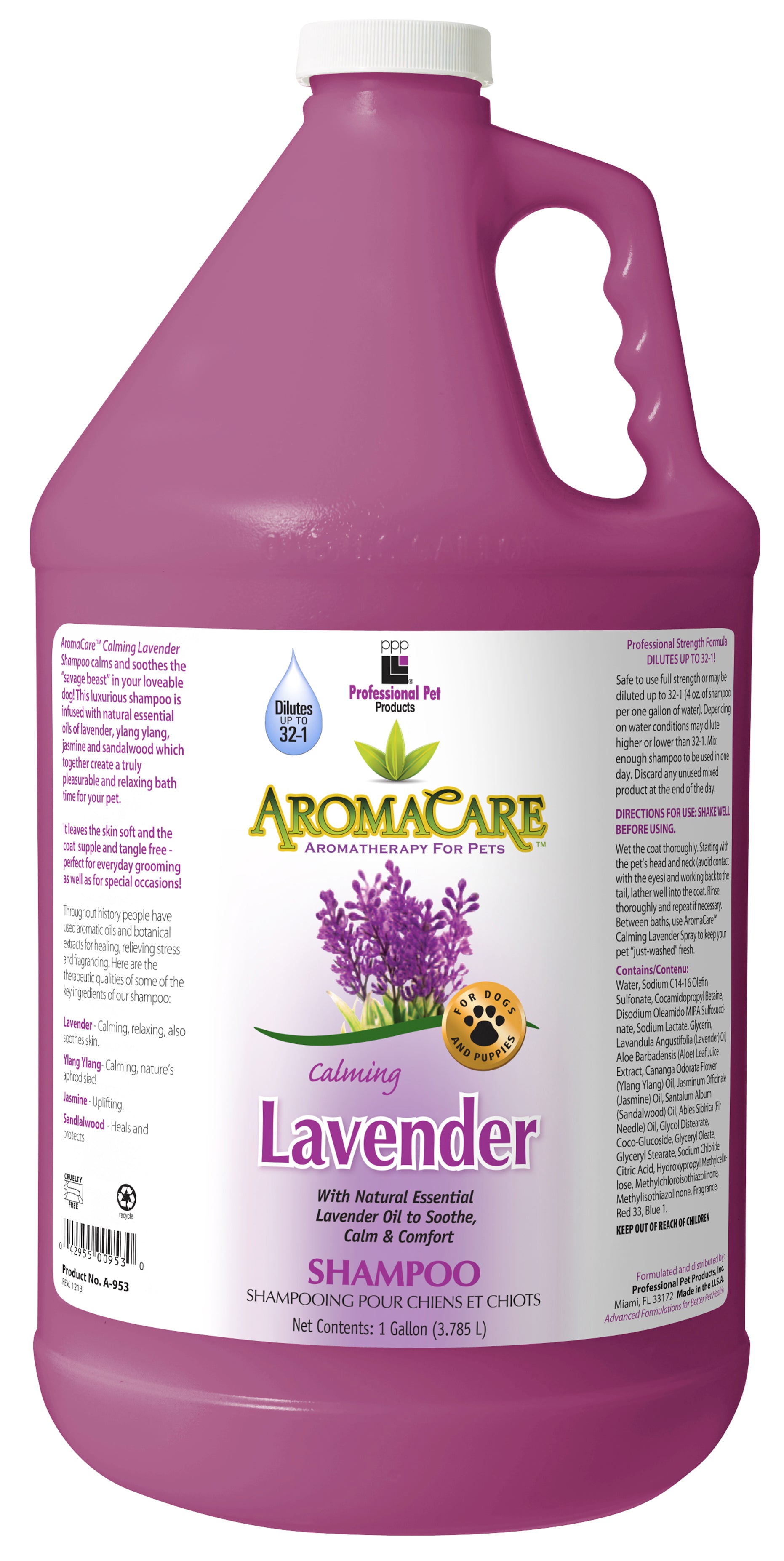PPP AromaCare™ Calming Lavender Shampoo, 1 gal.  (3.785 L) Dilutes 32-1