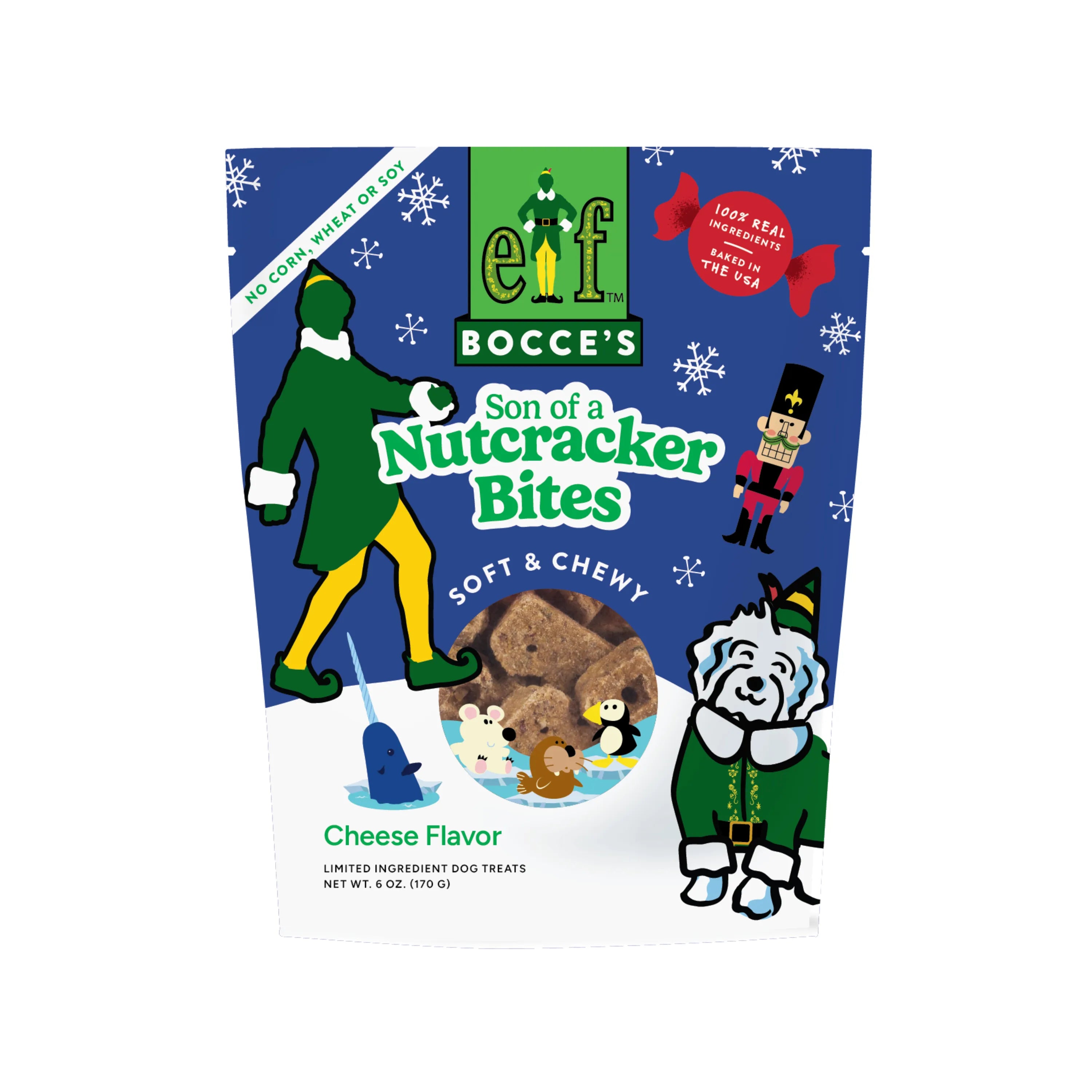 Bocce's Bakery Son of a Nutcracker Bites Soft & Chewy Dog Treats 6oz