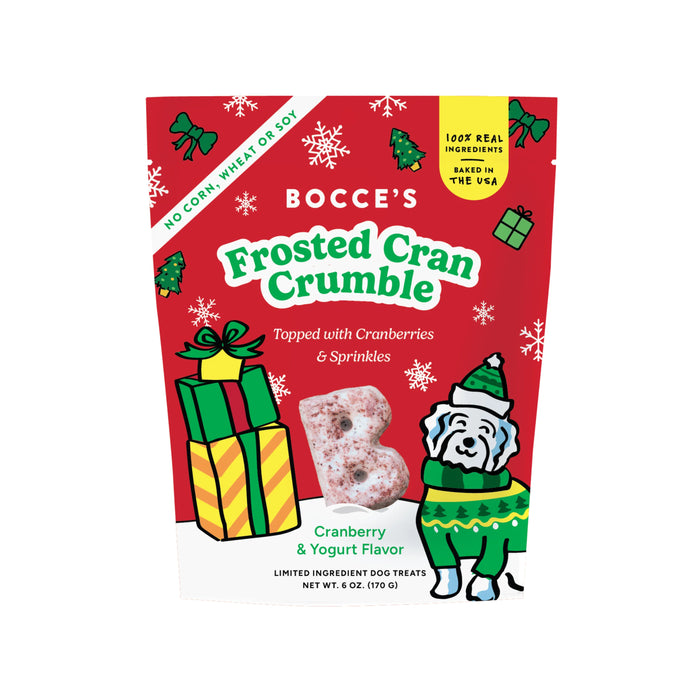 Bocce's Bakery Frosted Cran Crumble Soft & Chewy Dog Treats 6oz