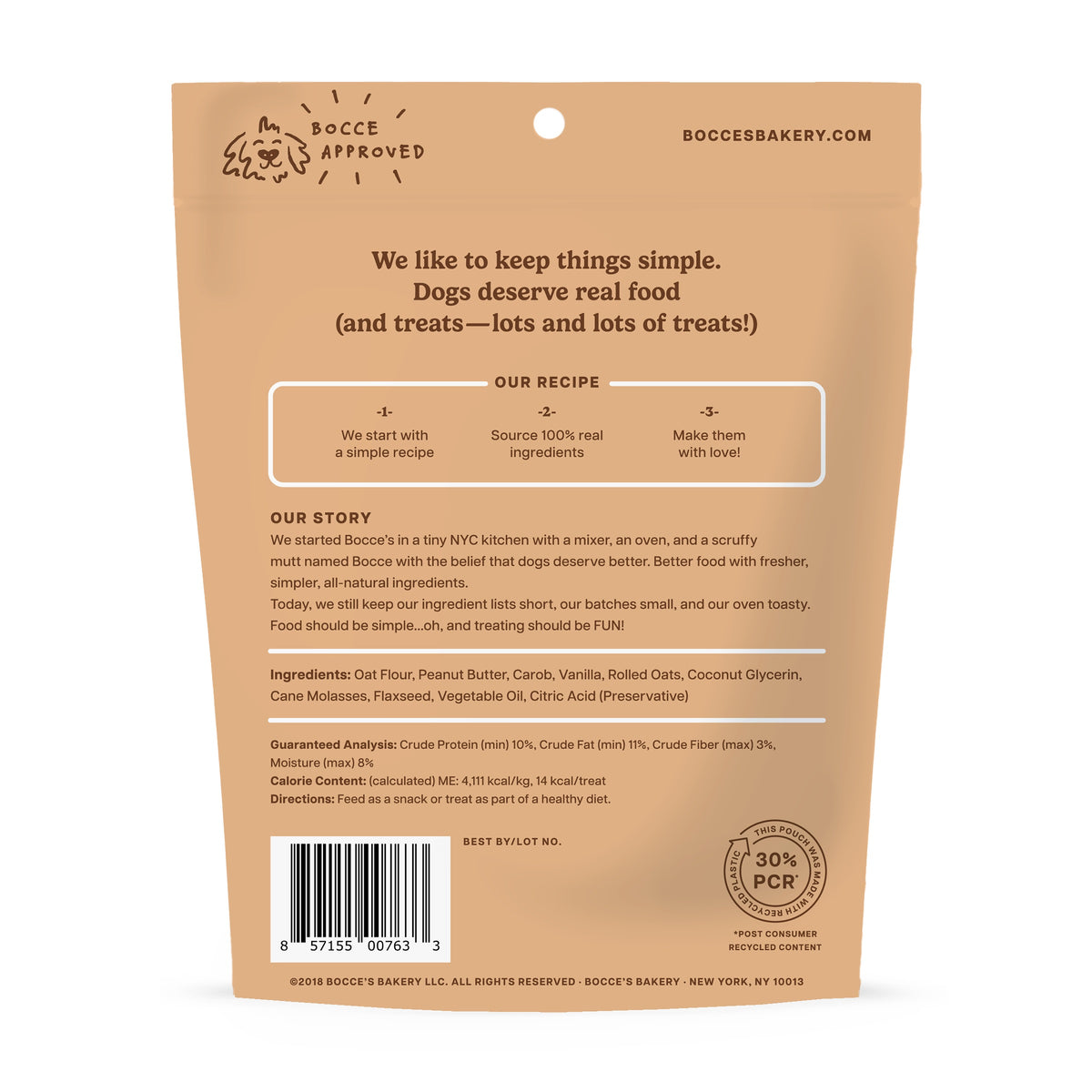Bocce's Bakery Mud Pie Oh My Soft & Chewy Dog Treats 6oz