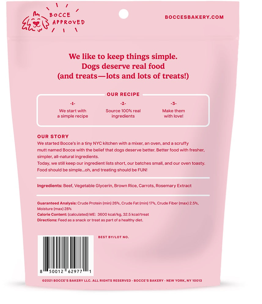 Bocce's Bakery Beef Grazers Jerky Sticks Dog Treats  4oz