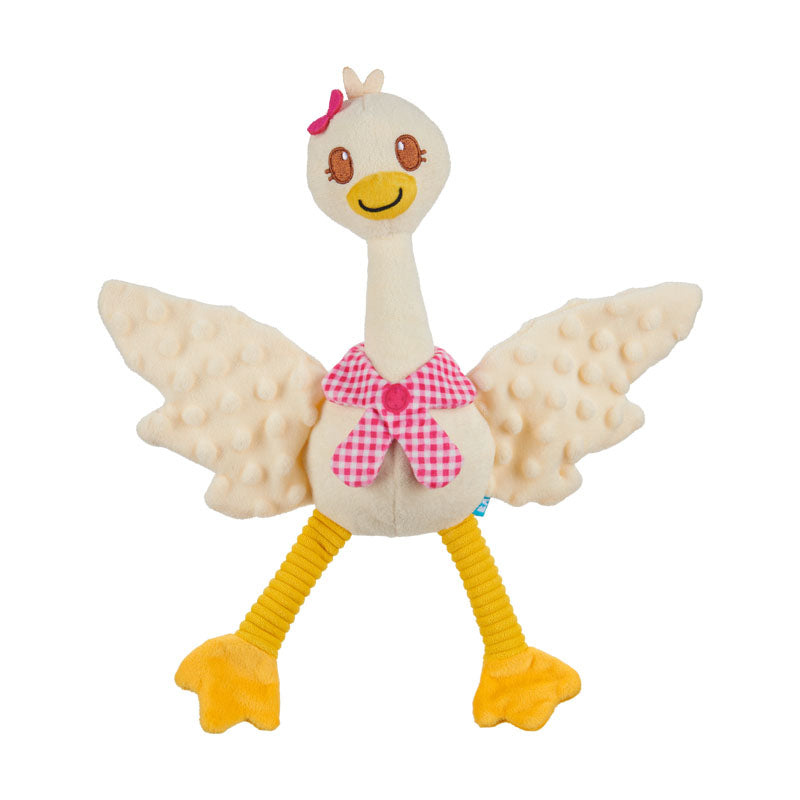 Bark Gingham Goose Plush Dog Toy