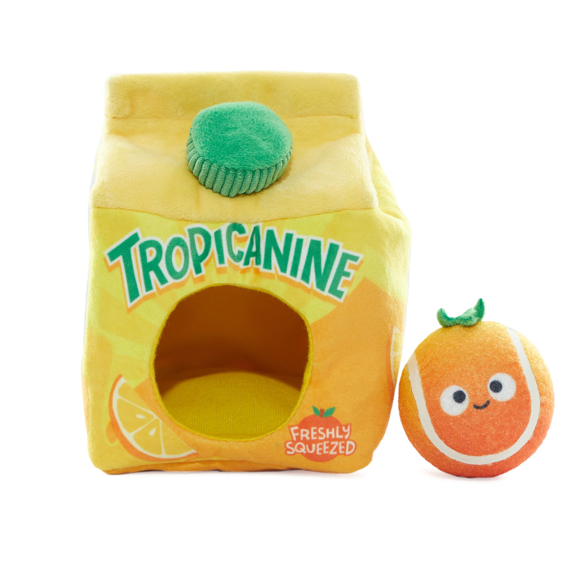 BARK Fresh Squeaked OJ Plush Dog Toy M