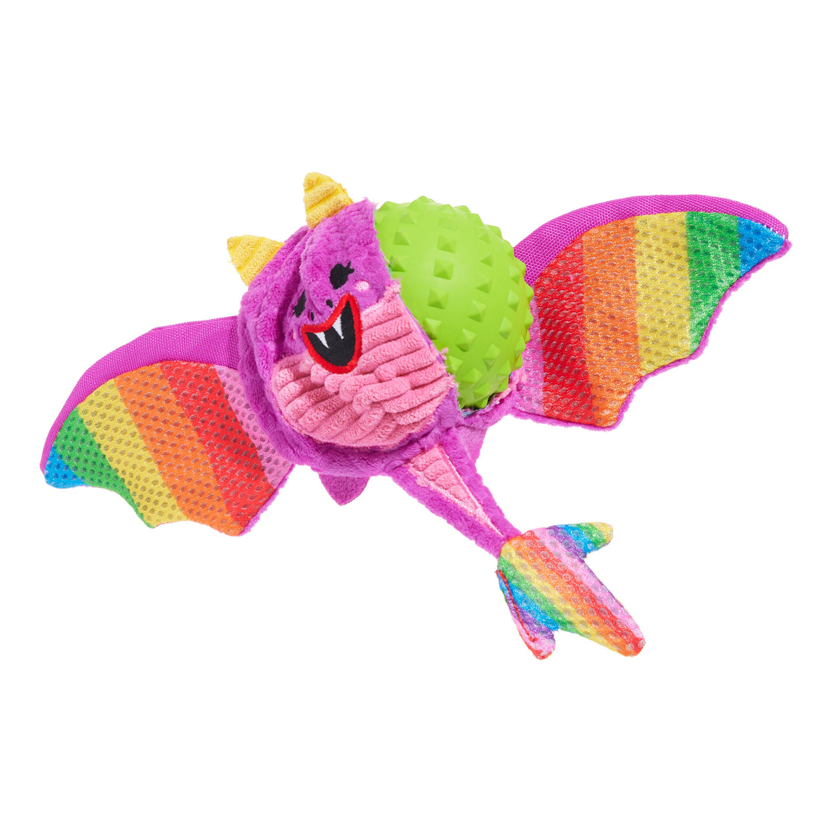 BARK Super Chewer Diva The Dragon Queen Plush Dog Toy M/L