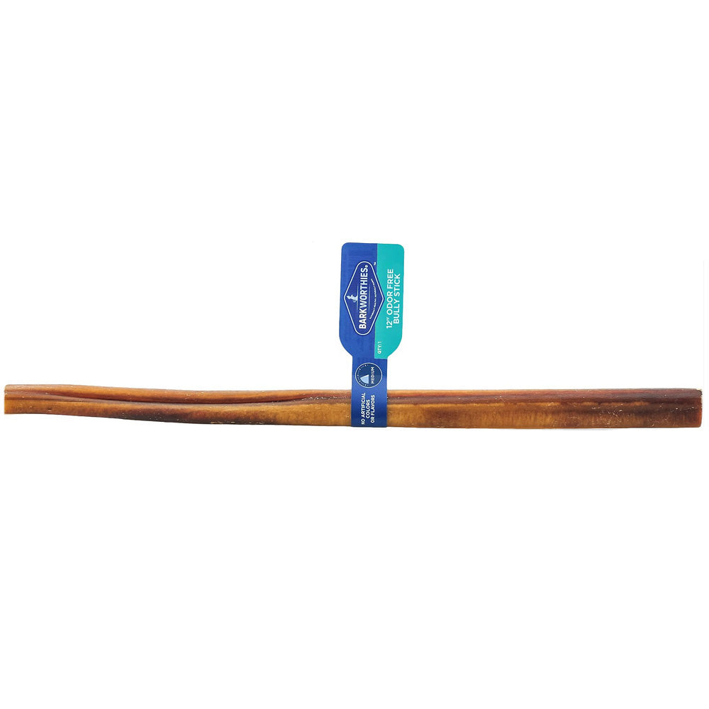 Barkworthies Bully Stick - Odor Free - 12'' (Case 35)