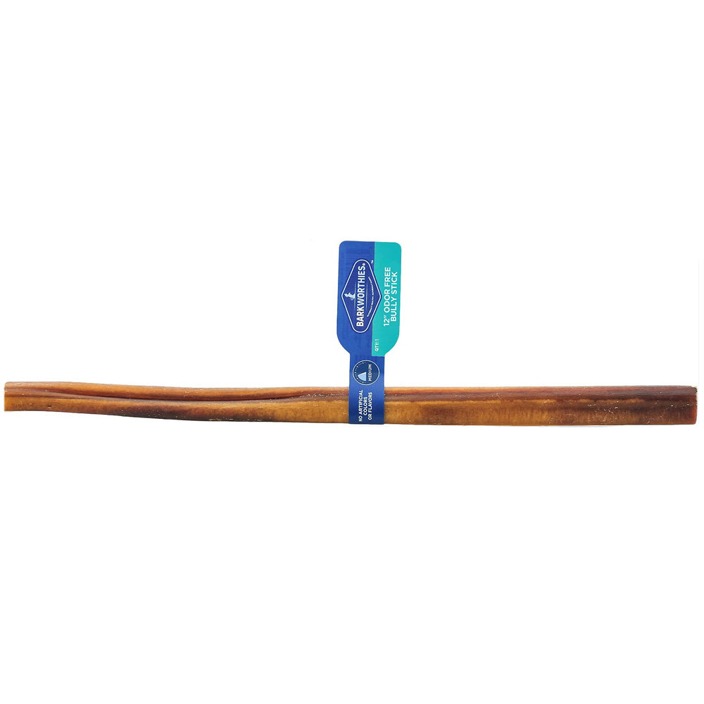 Barkworthies Bully Stick - Odor Free - 12'' (Case 35)
