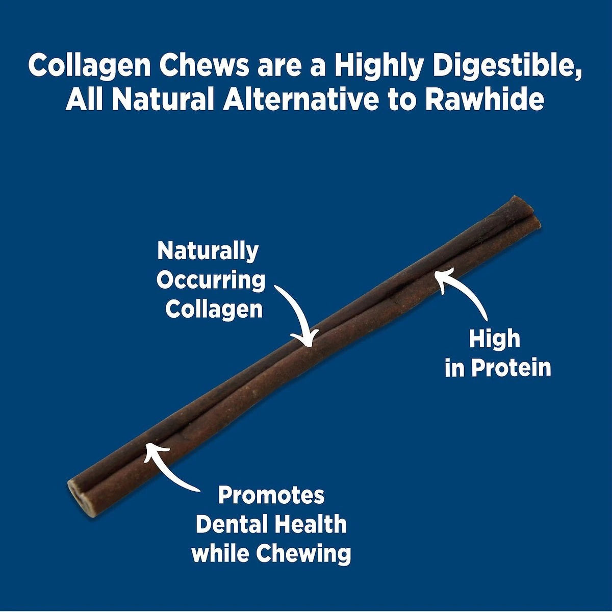 Barkworthies Collagen Beef Sticks Plain 12" 2pk