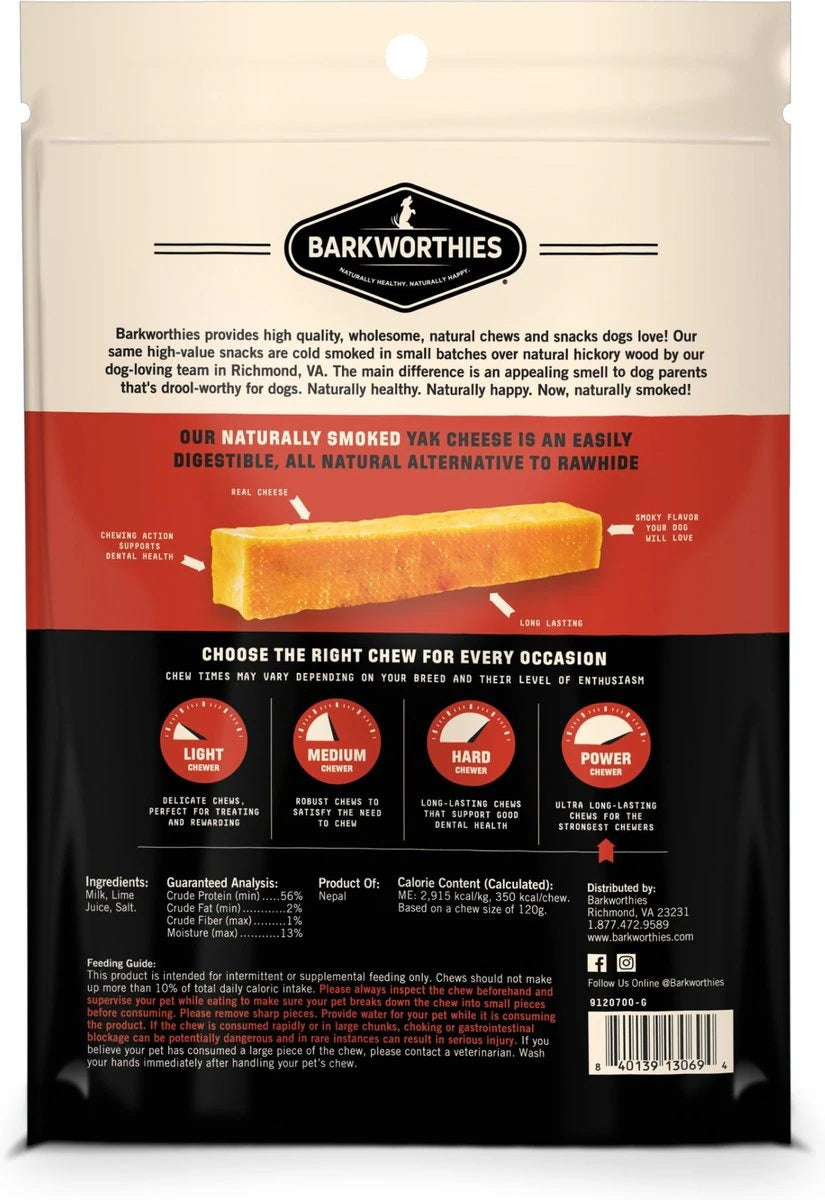 Barkworthies Smoked Yak Cheese - Large 2pk