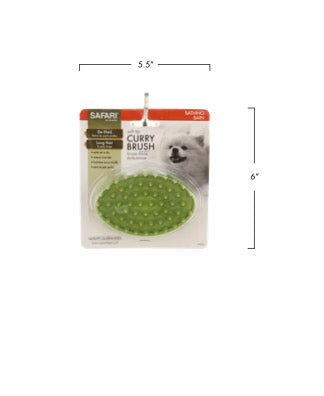 Safari by Coastal Soft Tip Curry Brush for Dogs