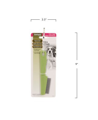 Safari by Coastal Dog Flea Comb with Plastic Handle - Short Hair
