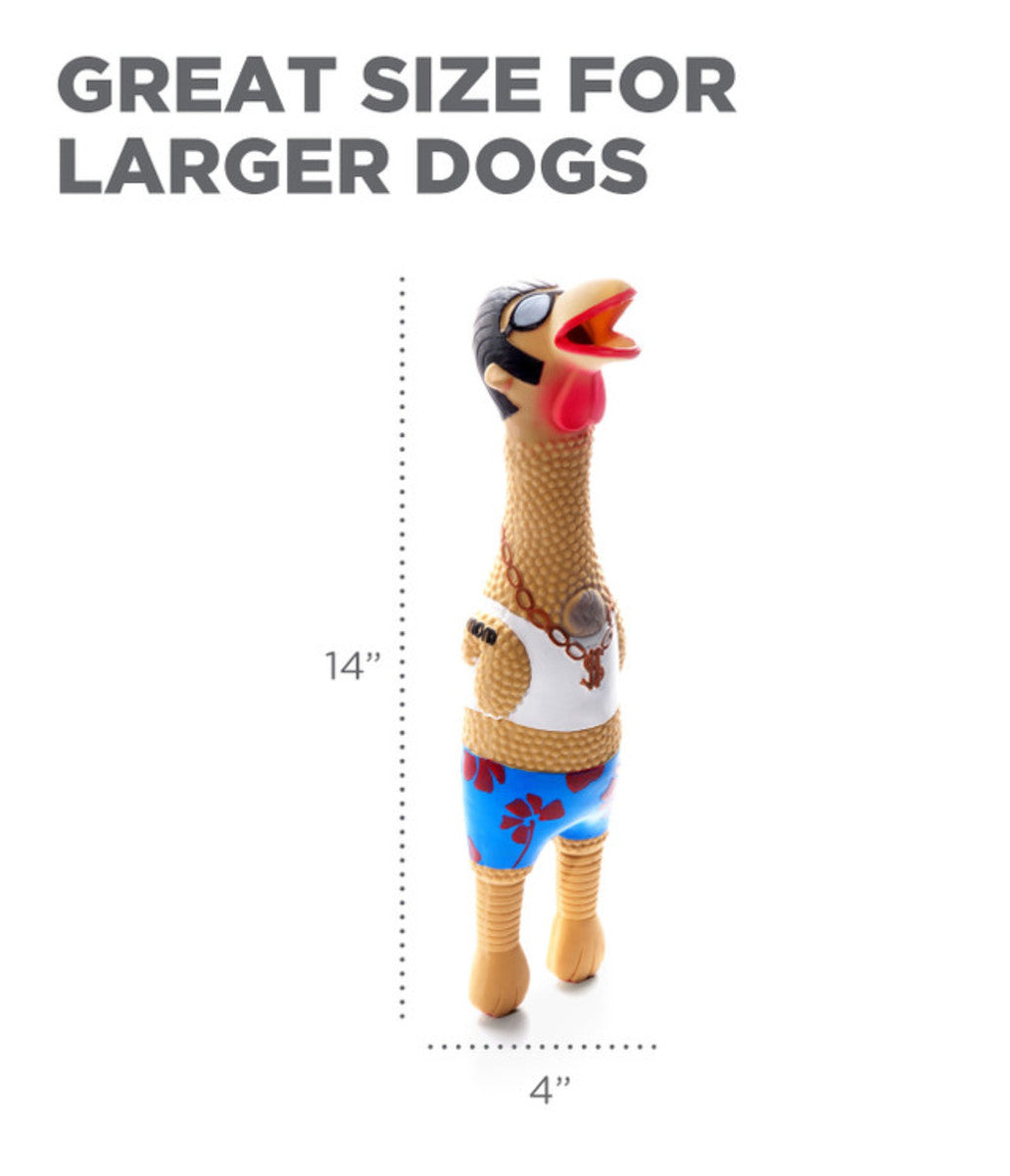 Outward Hound Squawkers Latex Rubber Earl Chicken Large