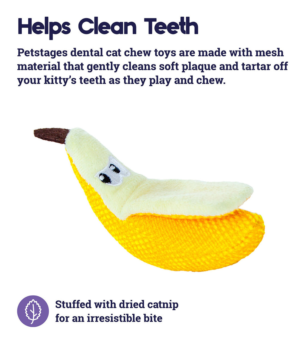 Catstages Dental Banana Yellow Cat Toy