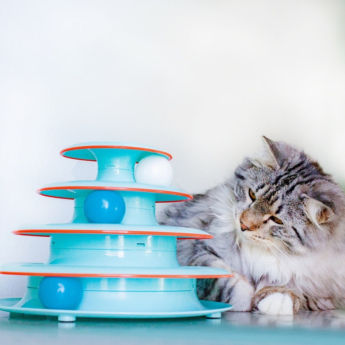Catstages Chase Meowtain Cat Track Toy Blue