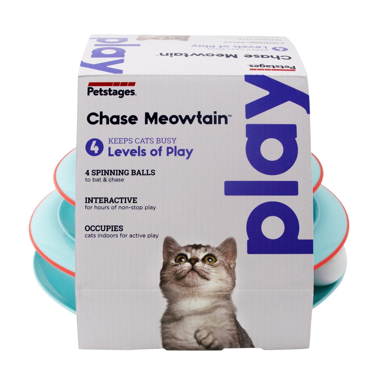 Catstages Chase Meowtain Cat Track Toy Blue