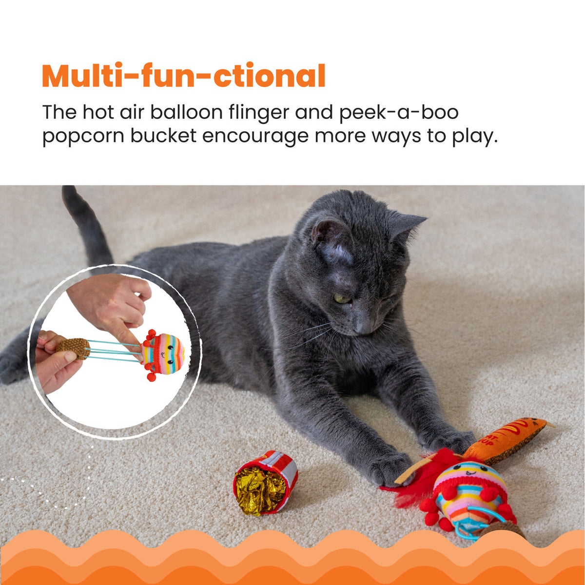 Catstages Pawrty Catnip Cat Toys 3 Pk