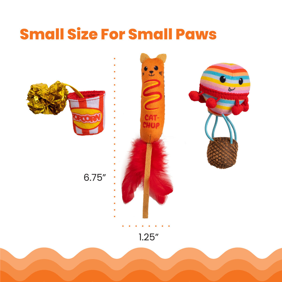 Catstages Pawrty Catnip Cat Toys 3 Pk