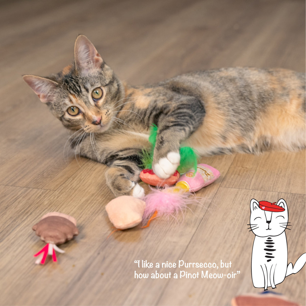Catstages Purrsecco & Cupcakes Cat Toys 6 Pk
