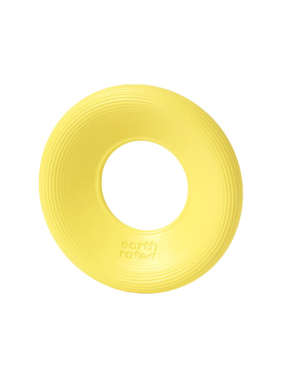 Earth Rated TPE Flyer Dog Toy Yellow Small