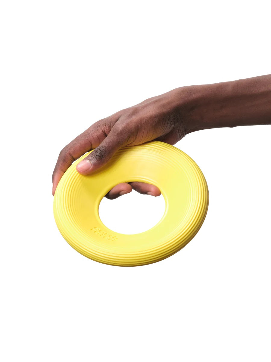 Earth Rated TPE Flyer Dog Toy Yellow Small