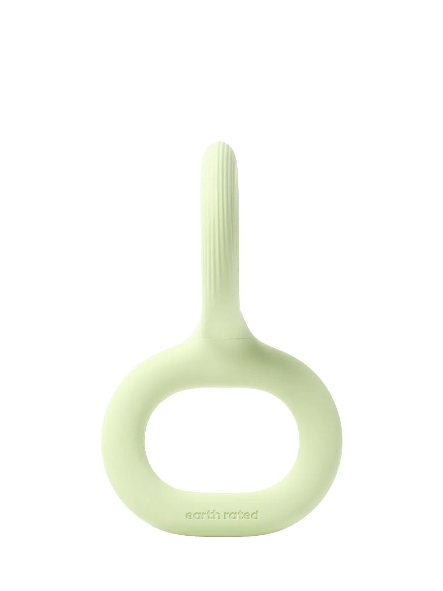 Earth Rated Rubber Tug Dog Toy Green Small