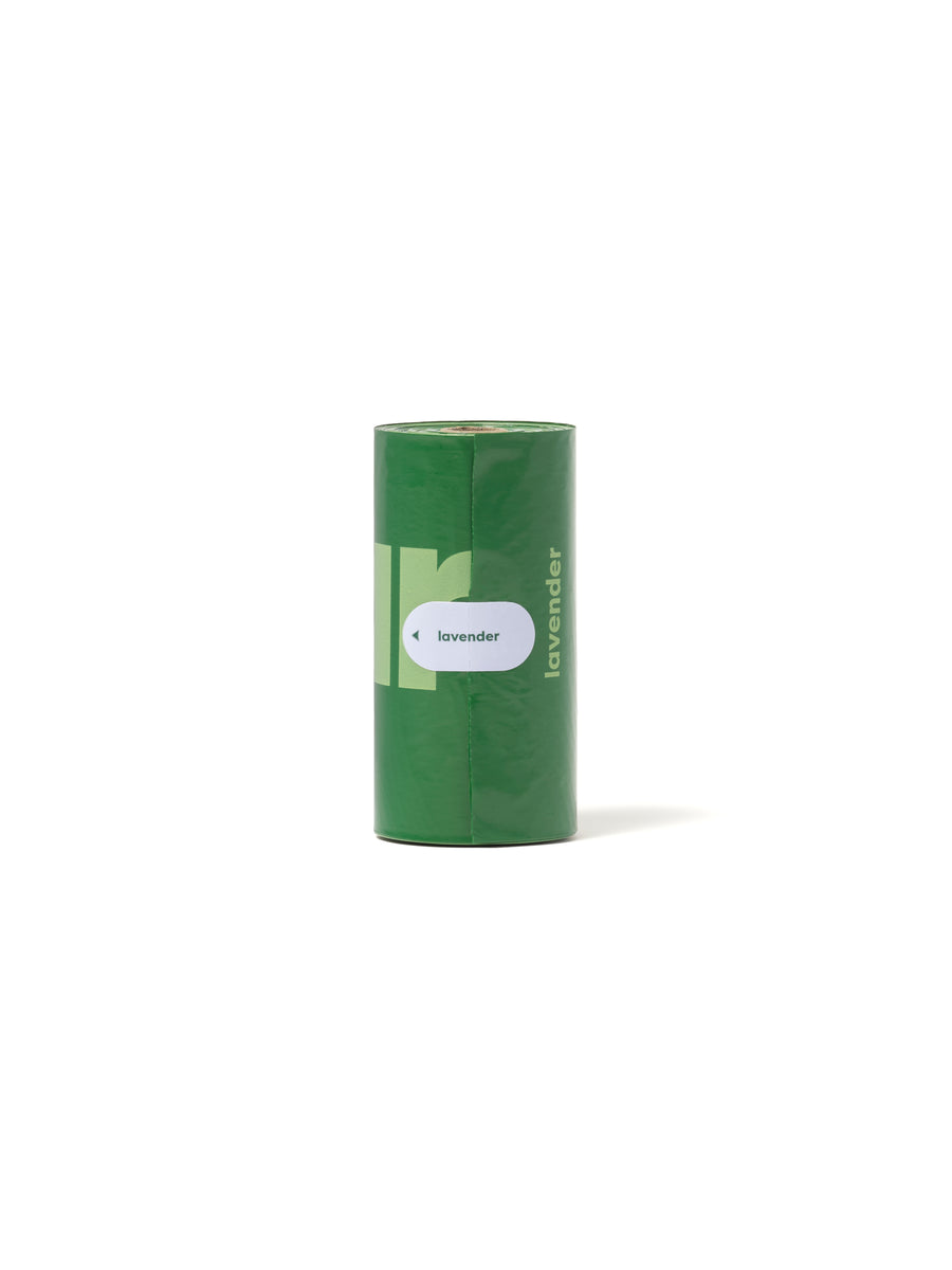 Earth Rated Lavender Poop Bags 120ct on 8 Refill Rolls (Case of 12)