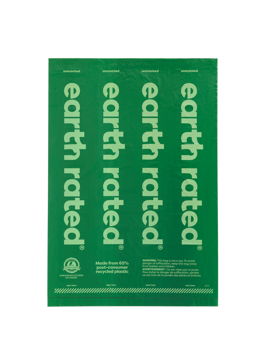 Earth Rated Unscented Poop Bags 315ct on 21 Refill Rolls