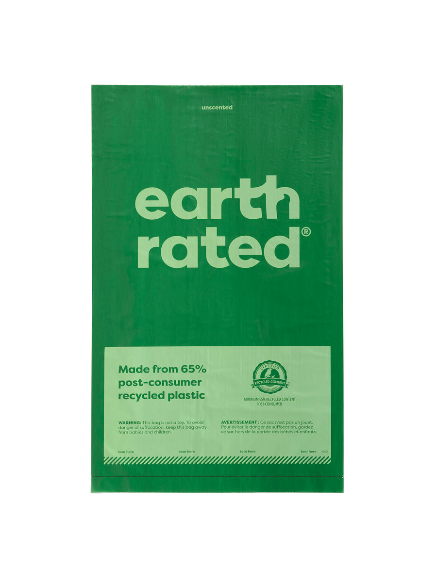Earth Rated Unscented Poop Bags 300ct on a Large Single Roll