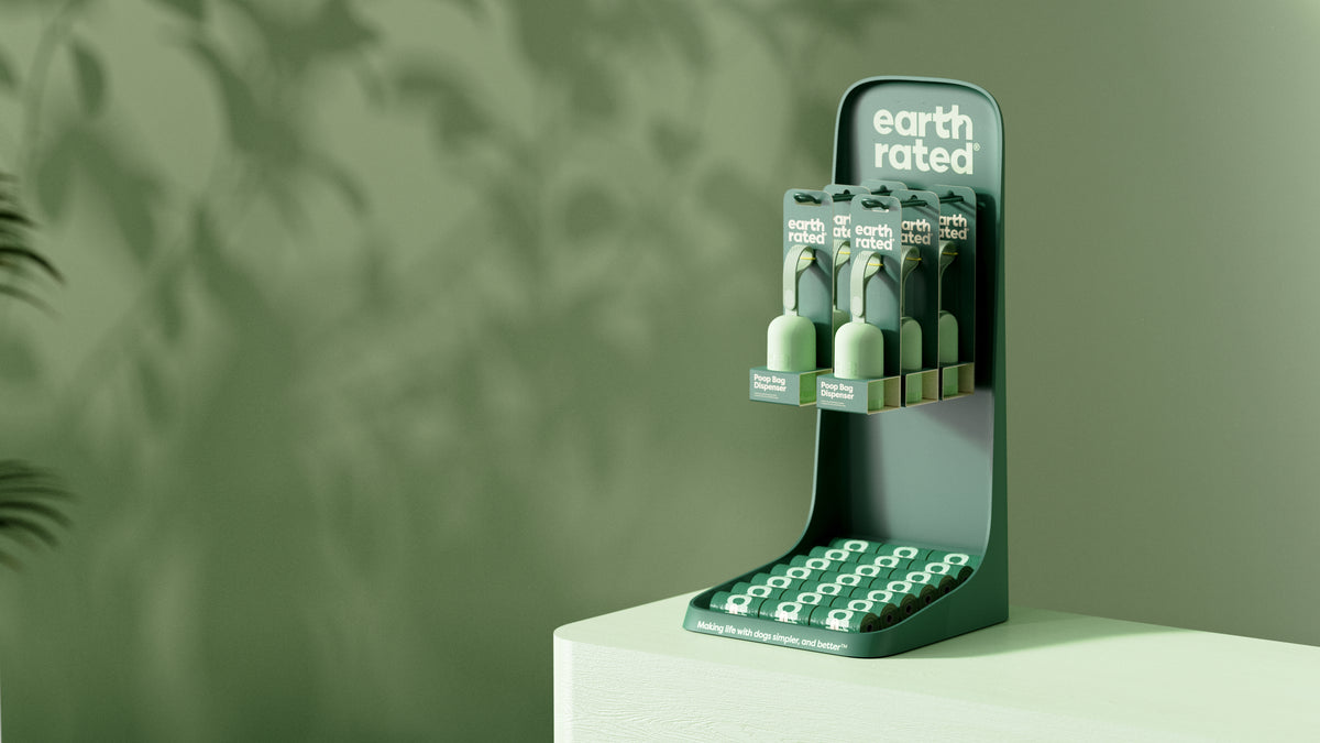 Earth Rated Countertop Display With 21 Unscented Refill Rolls & 6 Dispensers