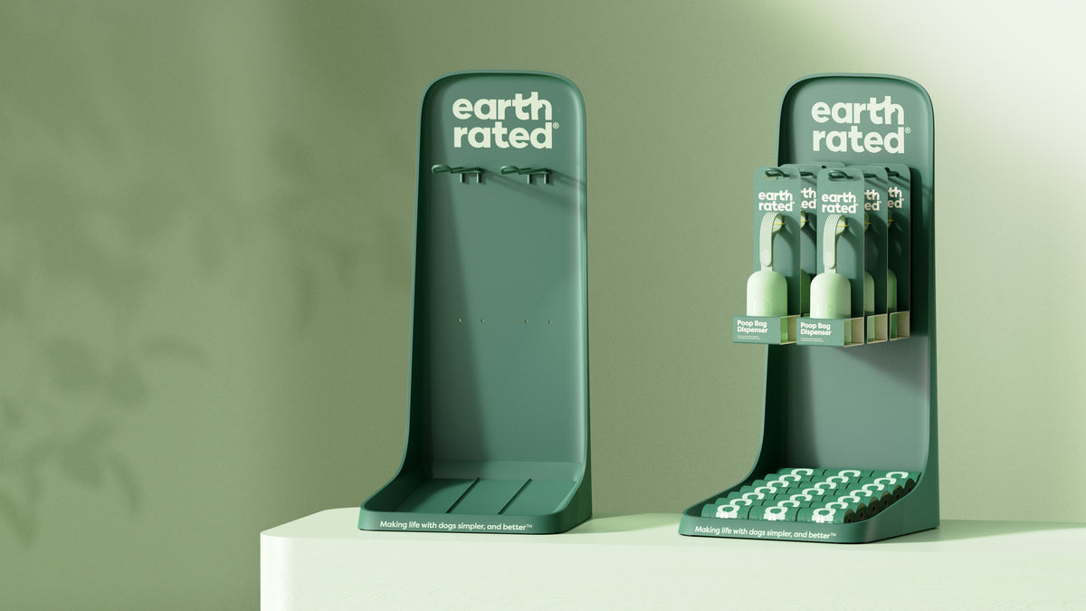 Earth Rated Countertop Display With 21 Unscented Refill Rolls & 6 Dispensers